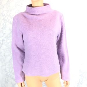 Moschino Jeans Mock Turtleneck Purple Sweater XS